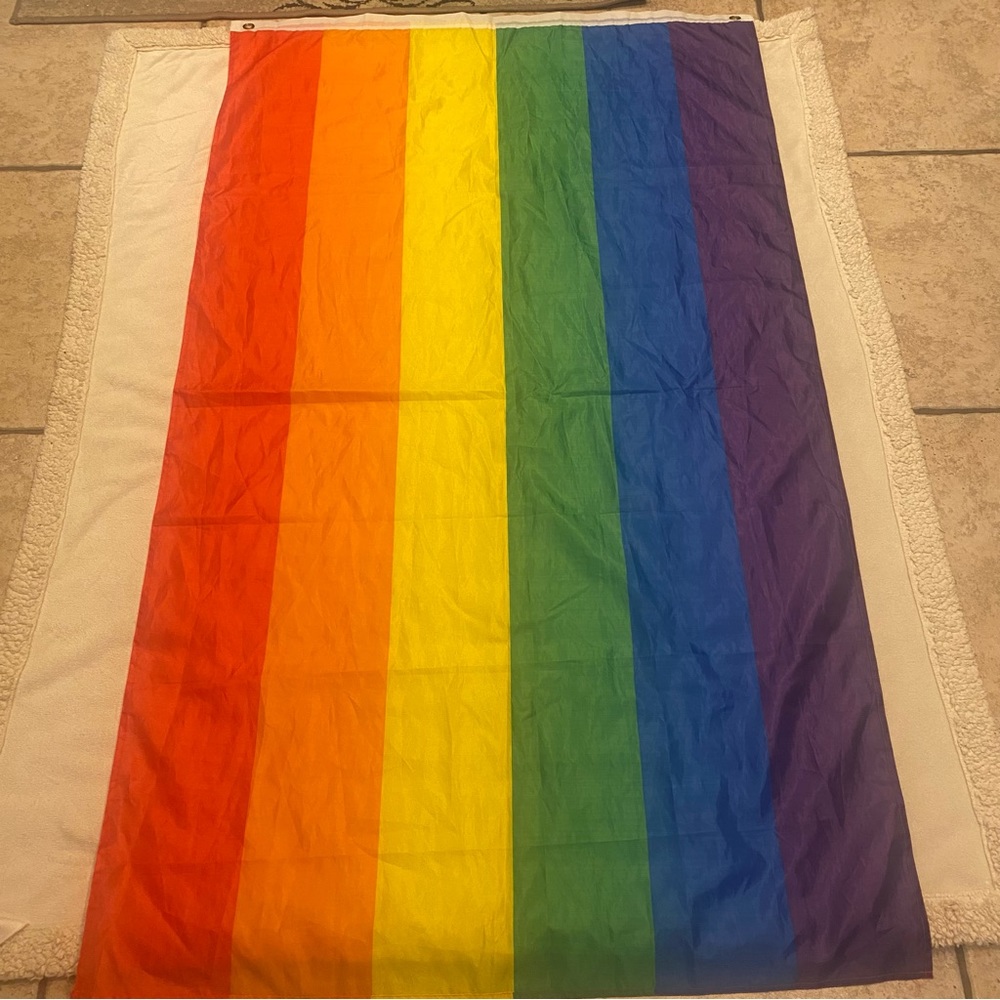 Celebrate Pride Rainbow Flag Large Size 3' x 5' Indoor or Outdoor With Grommets